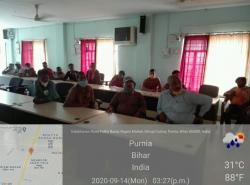 Workshop on Prevention of Hazardous Cleaning of Sewers and Septic Tanks held on 14.09.2020 at Purnia Nagar Nigam Purnia Bihar.