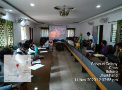 Workshop on Prevention of Hazardous Cleaning of Sewers and Septic Tanks held on 11.11.2020 at Chas Municipal Corporation, District 