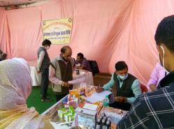 NSKFDC in collaboration with HLFPPT organized health camp at  Katni, MP on 06.12.2020.
